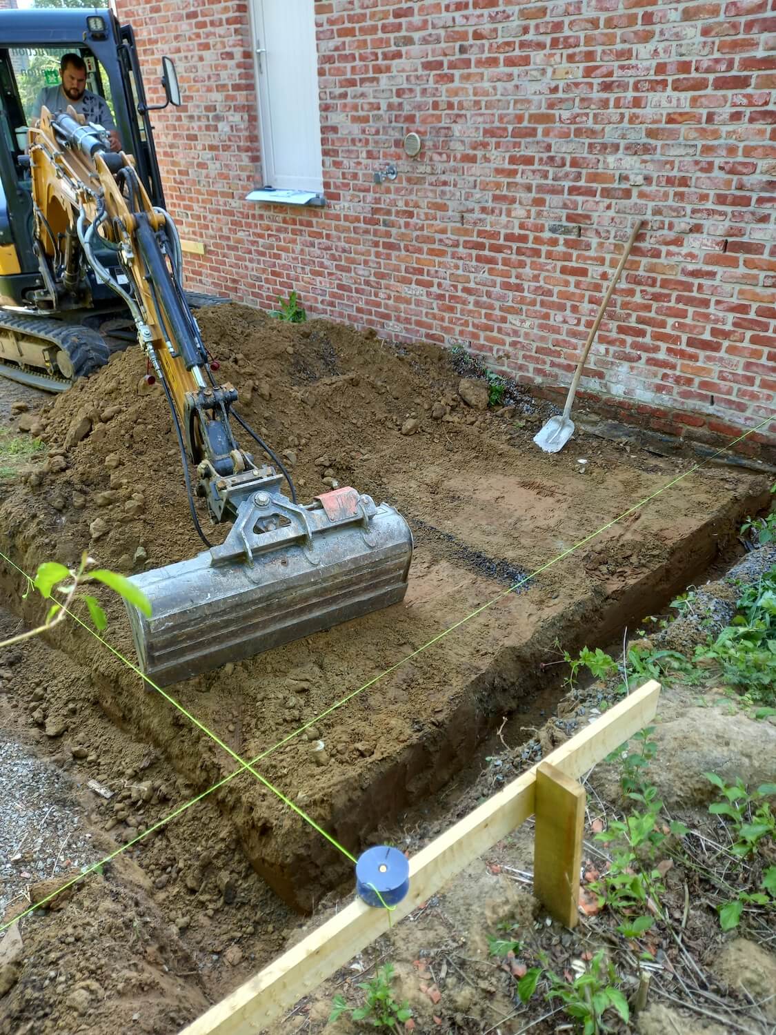 Chantier Blanmont Annexe Garage Pose De Citerne Am Nagement